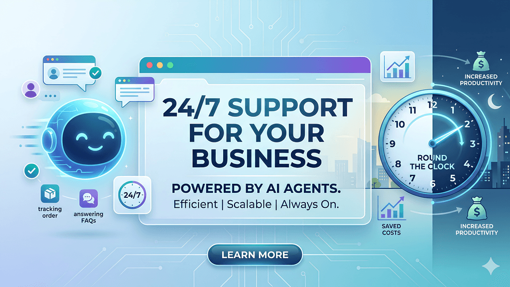 How AI Agents Can Provide 24/7 Support for Your Business 
